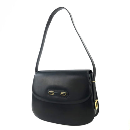 GUCCI G logo Shoulder bag Navy Vintage Old Gucci dmp4t2