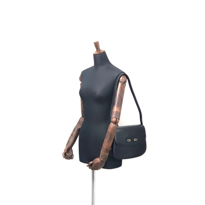 GUCCI G logo Shoulder bag Navy Vintage Old Gucci dmp4t2