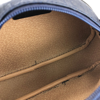 Christian Dior Trotter Oval Logo Motif PVC Leather Micro Mini Bag Handbag Hand Pouch Navy Vintage Old 6imutv