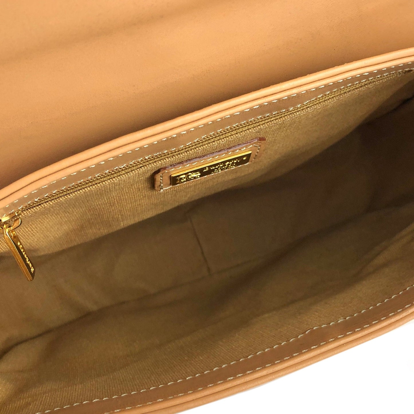 Burberrys Burberry Classic Check Front Belt Canvas Leather Crossbody Shoulder Bag Camel Vintage Old w7hn7p