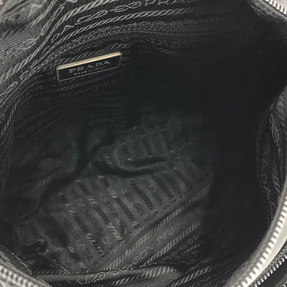 PRADA Triangle logo Nylon Crossbody Shoulder bag Black Vintage szbuau