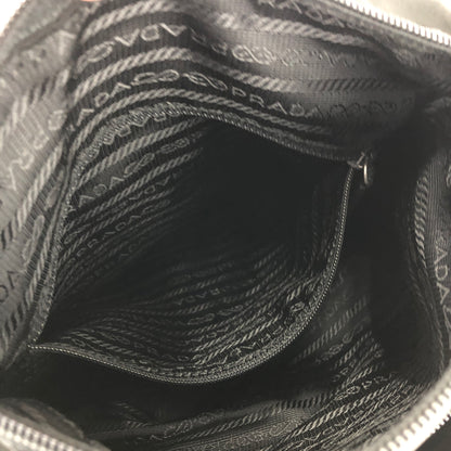 PRADA Triangle logo Nylon Crossbody Shoulder bag Black Vintage szbuau