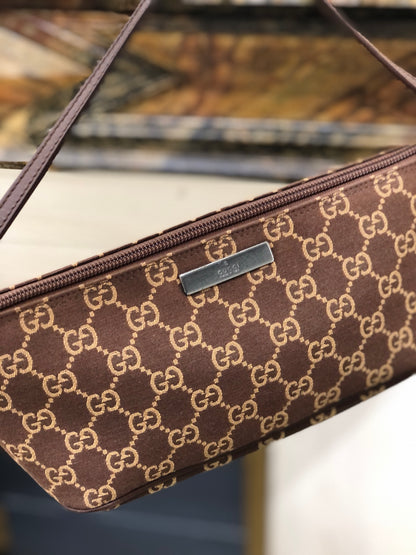 GUCCI GG canvas Hobobag Handbag Brown Vintage Old GUCCI ydxhh2