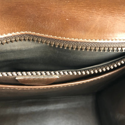 CELINE Mantel Chain Gancini 手提包 棕色 復古 舊款 Celine jhzdh7