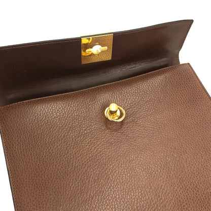 CELINE Mantel Chain Gancini 手提包 棕色 復古 舊款 Celine jhzdh7