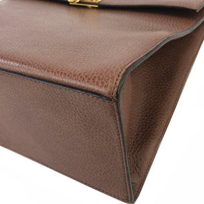 CELINE Mantel Chain Gancini 手提包 棕色 復古 舊款 Celine jhzdh7