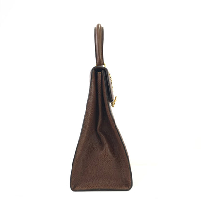 CELINE Mantel Chain Gancini 手提包 棕色 復古 舊款 Celine jhzdh7