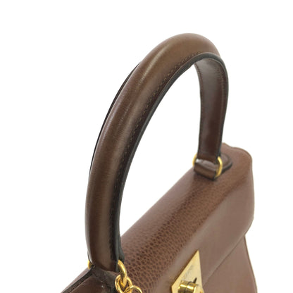 CELINE Mantel Chain Gancini 手提包 棕色 復古 舊款 Celine jhzdh7