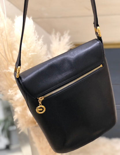 GIVENCHY G logo Bucket Shoulder bag Black Vintage Old tsdz4c