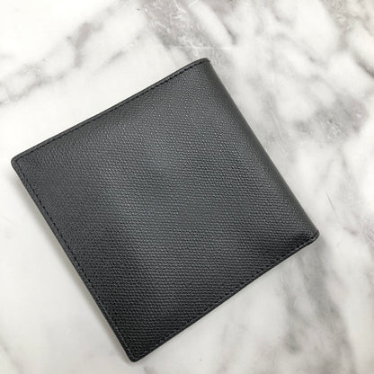 Yves Saint Laurent YSL motif Compact Wallet leather Black vfdxyd
