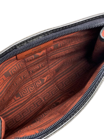 Yves Saint Laurent YSL logo Jacquard Clutch bag Bordeaux Vintage Old cvvp6t