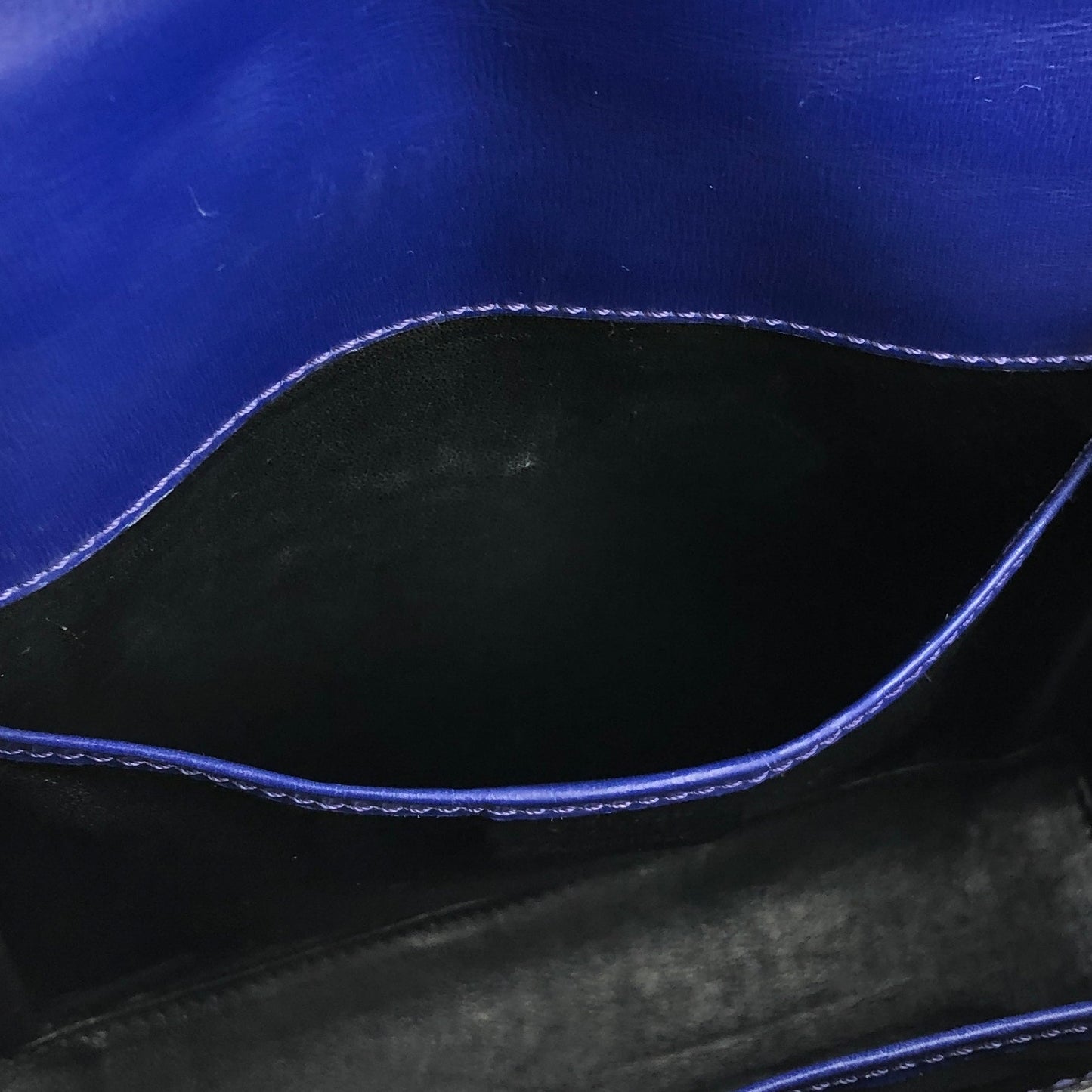 CELINE Gancini Crossbody Shoulder bag Blue Vintage Old CELINE ef3ciw