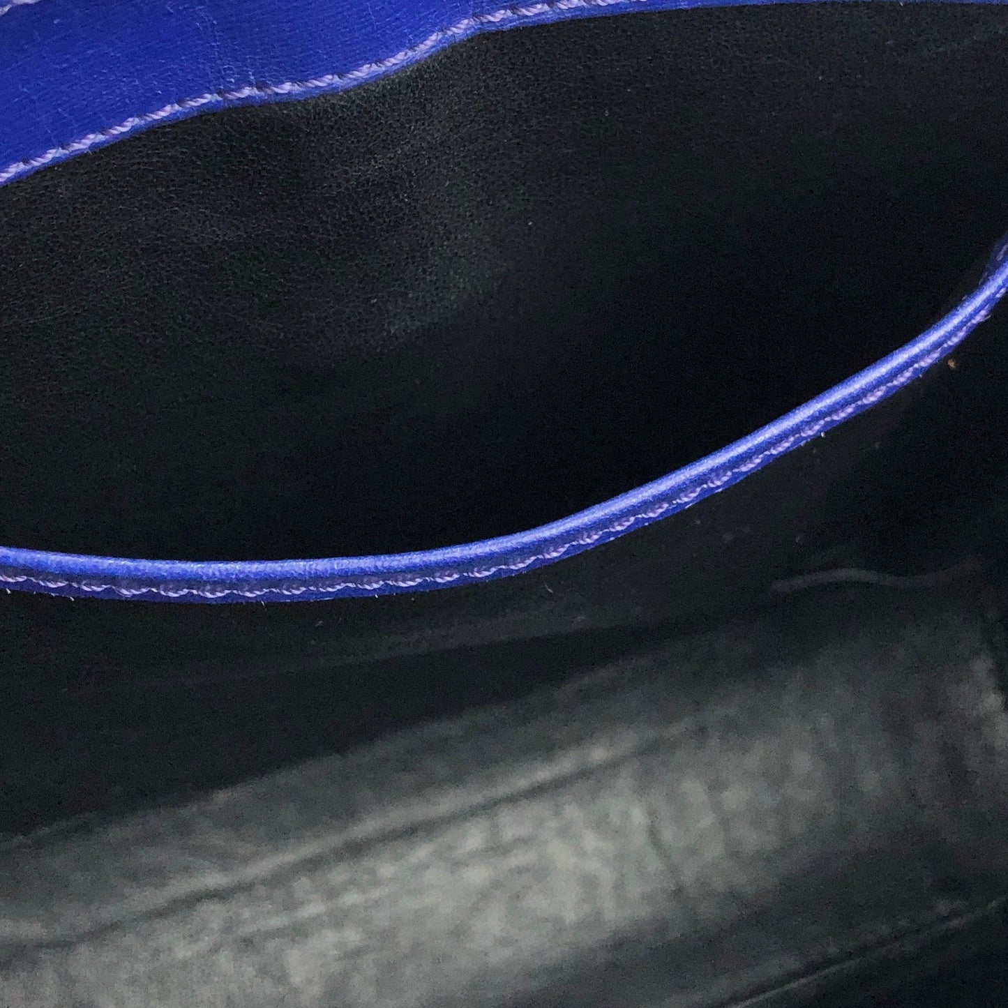 CELINE Gancini Crossbody Shoulder bag Blue Vintage Old CELINE ef3ciw