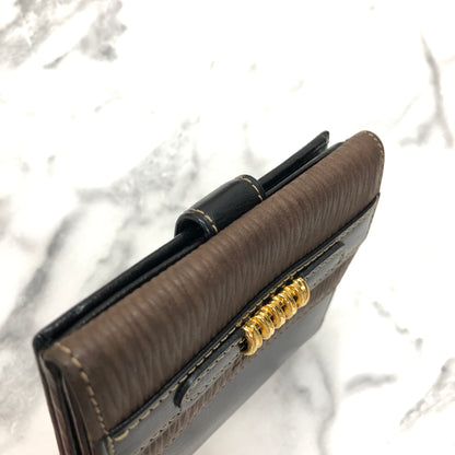 LOEWE Velazquez Compact Wallet Brown Vintage Old 2k5yvv