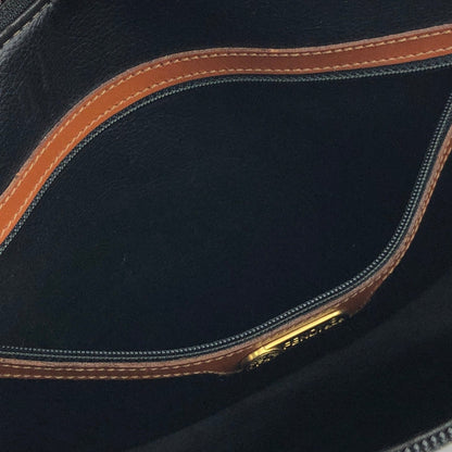 FENDI Zucca FF logo jacquard leather clutch bag brown vintage old uhs662