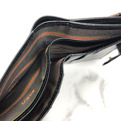 LOEWE Velazquez Compact Wallet Brown Vintage Old 2k5yvv