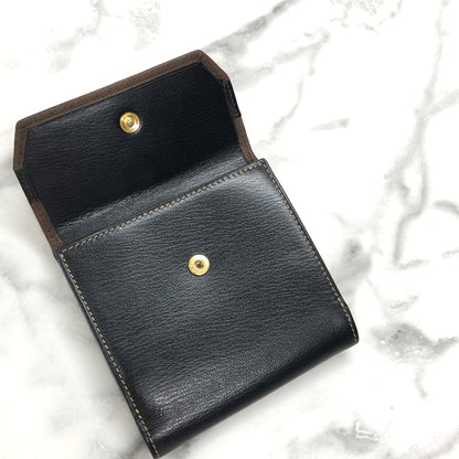 LOEWE Velazquez Compact Wallet Brown Vintage Old 2k5yvv