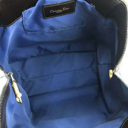 Christian Dior CD logo 肩背包 藍色 復古 舊 hmh8mv