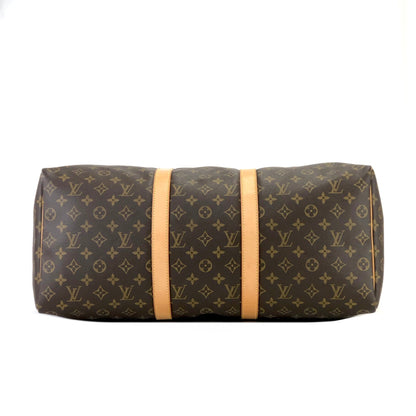 LOUIS VUITTON Monogram Keepol 50 M41426 Boston bag Brown Vintage Old rim42h