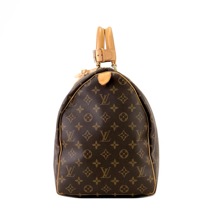 LOUIS VUITTON Monogram Keepol 50 M41426 Boston bag Brown Vintage Old rim42h