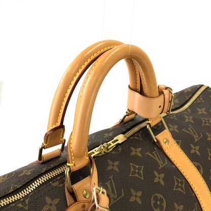 LOUIS VUITTON Monogram Keepol 50 M41426 Boston bag Brown Vintage Old rim42h