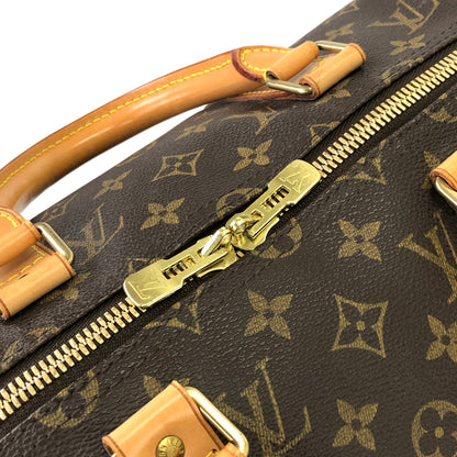 LOUIS VUITTON Monogram Keepol 50 M41426 Boston bag Brown Vintage Old rim42h