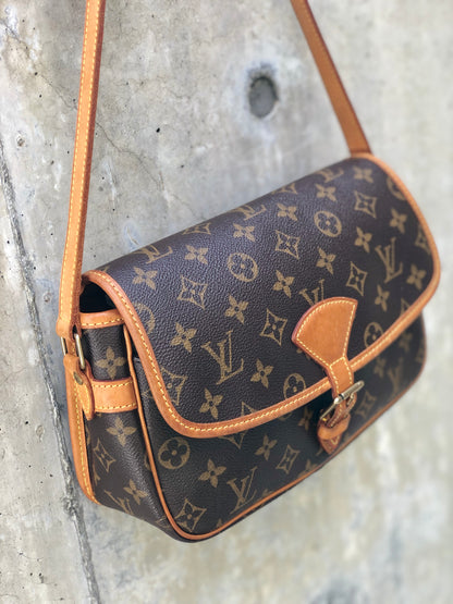 LOUIS VUITTON Sologne Monogram M42250 肩背包 棕色 復古 舊款 iwj65h
