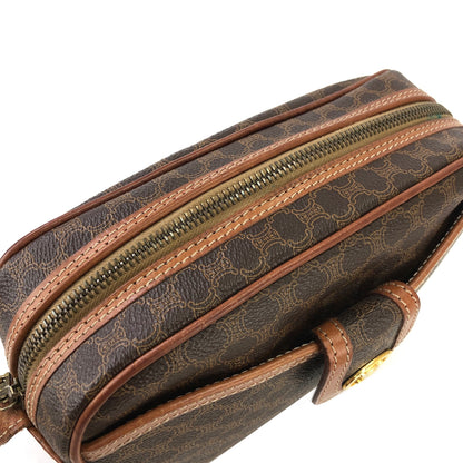 CELINE Macadam Triomphe Blason 肩背包 棕色 復古 舊款 celine kz8svn