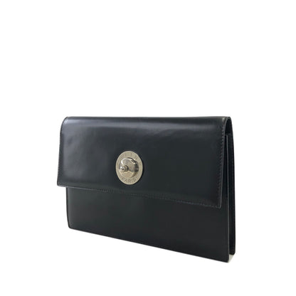CELINE Starball  Leather Clutch bag Black Vintage g3c74j