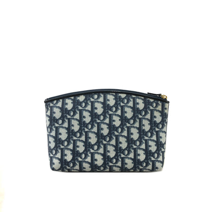 Christian Dior Trotter PVC 手拿包 海軍藍 復古 3mhtba 