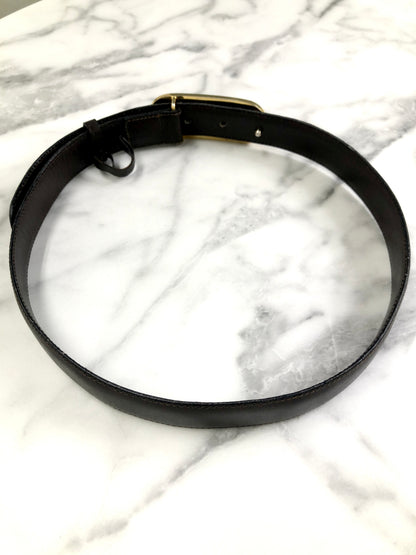 CELINE 馬車皮帶 黑色復古 xrix5m 