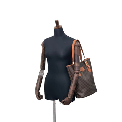 CELINE Macadam Blason Handbag Totebag Brown Vintage ui3dbx