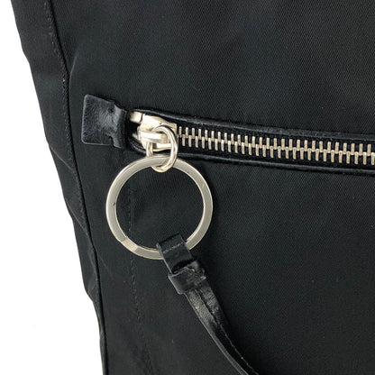 PRADA Triangle Logo Nylon Totebag Black Vintage k7hrm6