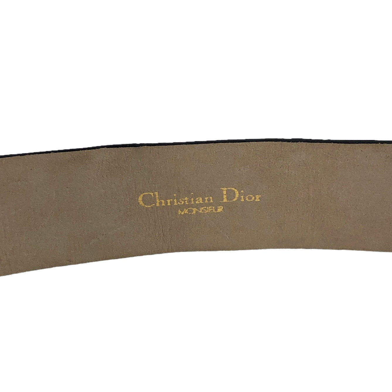 Christian Dior Buckle Leather Belt Black,Gold Vintage 3yfefk