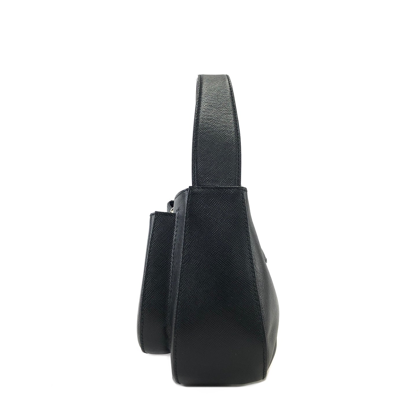 Salvatore Ferragamo Gancini Leather Handbag Minibag Black Vintage wnbrav