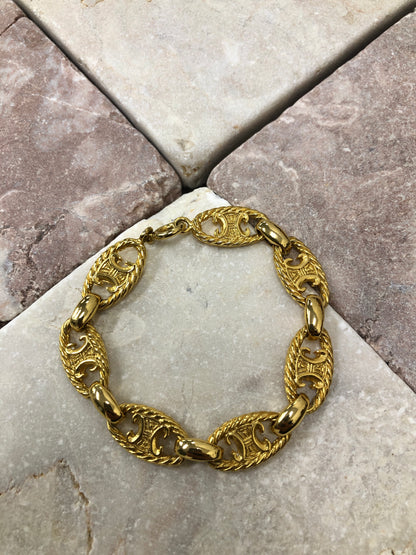 CELINE Triomphe 手鍊 金 復古 sxckyi 