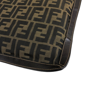FENDI Zucca 提花手拿包 黑色 棕色 復古 xf2evr 
