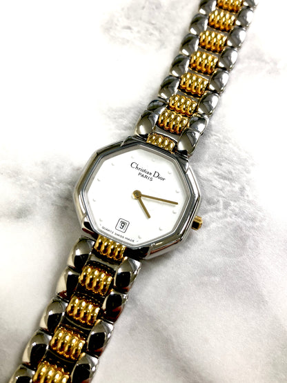 Christian Dior Watch D48-203 Silver Vintage 3umdyw