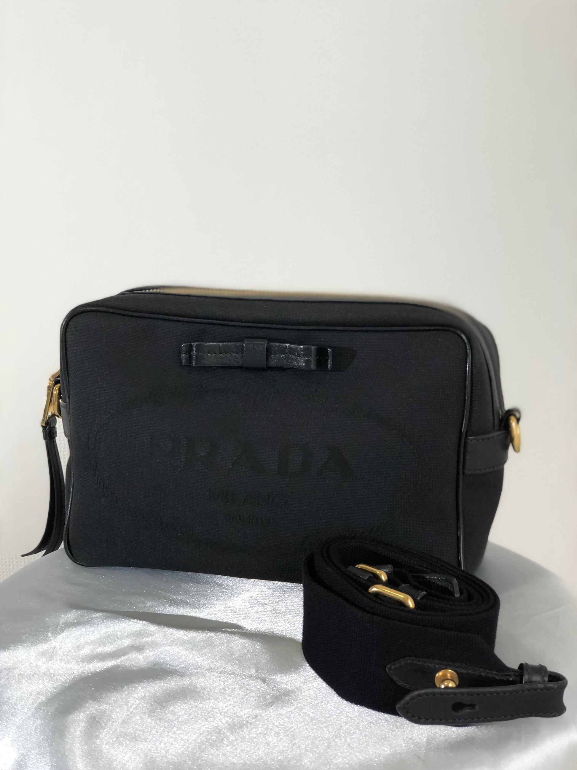 prada leather crossbody bag