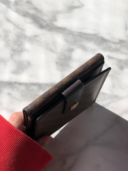 CELINE Macadam Triomphe 折疊錢包 棕色 復古 v4zmw7 