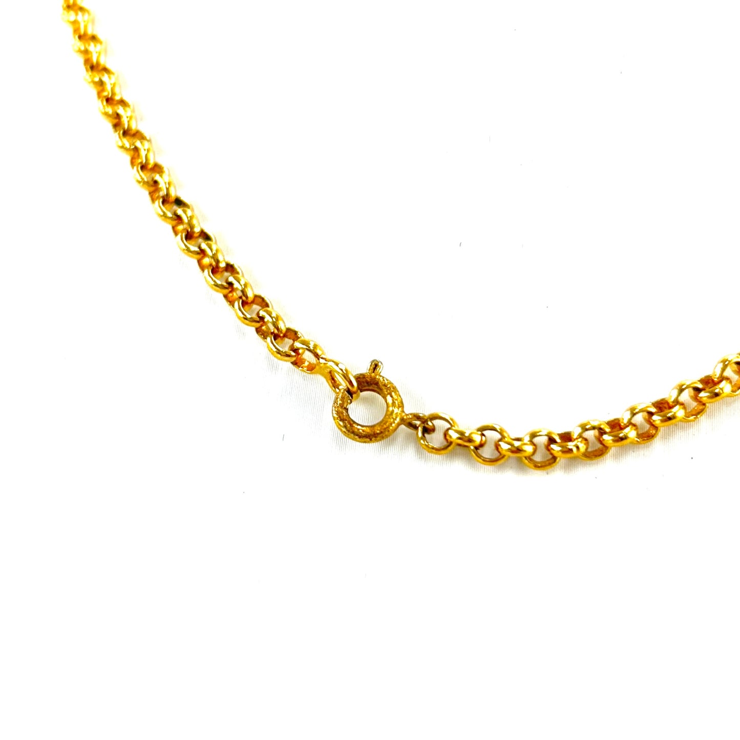 CELINE Starball Necklace Gold Vintage kk68jv