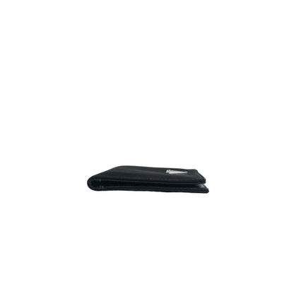 PRADA Triangle Logo Nylon Card holder Black Vintage u3nwve