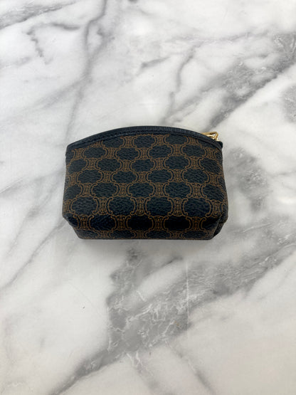 CELINE Macadam Blason 零皮夾黑色復古 bkk5ba 