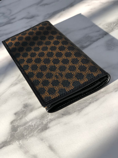 CELINE Macadam 長版皮夾 黑色 復古 u46cvw 