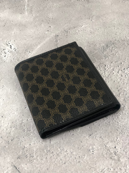 CELINE Macadam 折疊皮夾 黑色 復古 5vvvzz 