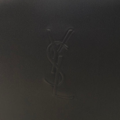 Yves Saint Laurent YSL Logo  Nylon Canvas Handbag Brown Vintage c3wsra