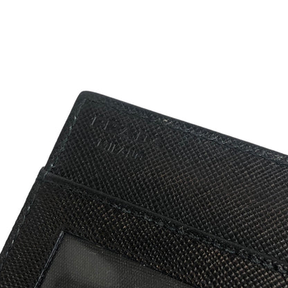PRADA Triangle Logo Nylon Card holder Black Vintage u3nwve