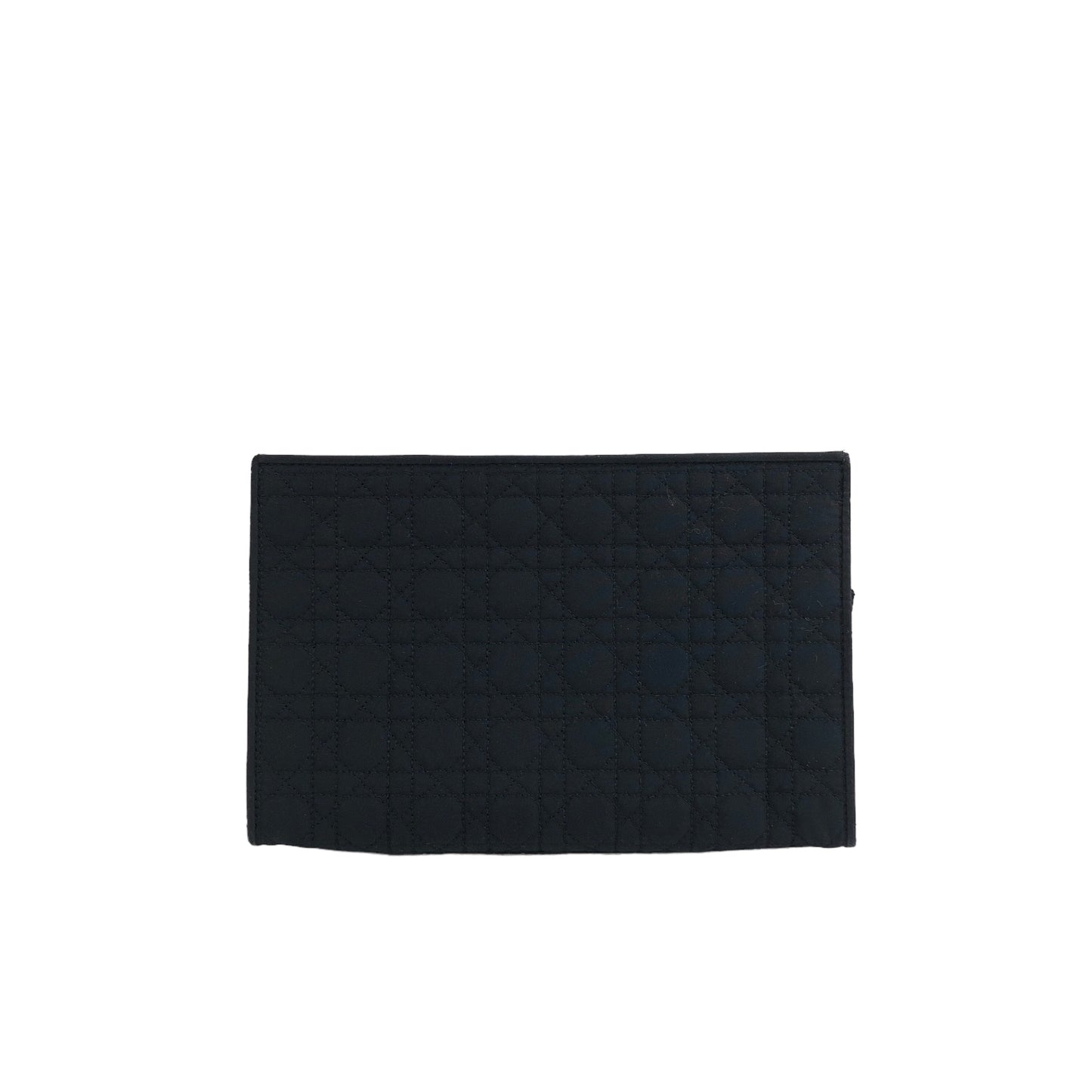 Christian Dior Cannage Nylon Pouch Black Vintage mfwz62