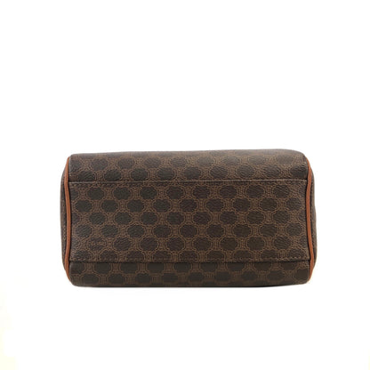 CELINE Macadam Two-way Small Boston bag Handbag Shoulder bag Brown Vintage zwy6zs