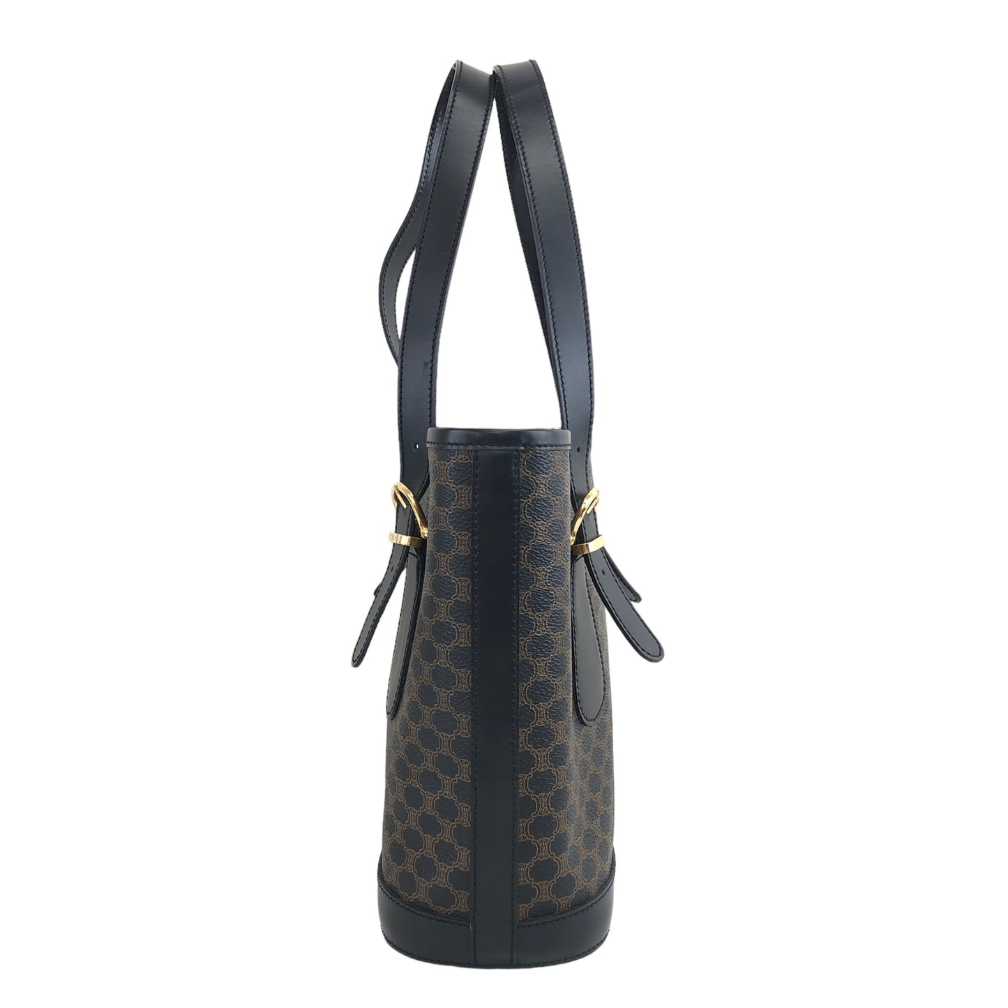 CELINE Macadam Bucket bag Totebag Black Vintage mkvzij